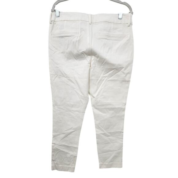 New NWT Old Navy Pixie Ankle White Classic Pants Size 12 Stretch Comfort - Picture 3 of 10